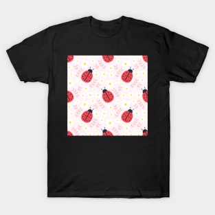 Ladybugs and Flowers T-Shirt